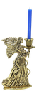 Ver imagem 2 de Castiçal ANJO Em Latão Artesanal Reciclado SAT Anjo Dourado