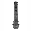 Ver imagem 1 de Torre de Tomada com Tampa Inox Multplug 3 Tomadas 2 Usb