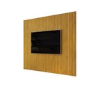 Ver imagem 5 de Painel Ripado para TV 75 Polegadas Trento 275cm para Sala de Estar Cedro DJ Móveis