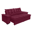 Ver imagem 2 de Sofá Retrátil e Reclinável Aspen 2.00m Super Pillow - Vinho