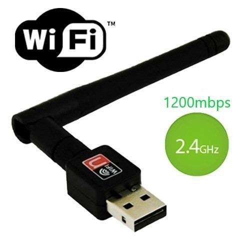 Wireless Adaptador Usb Wifi sem Fio 1200 Mbps com Antena. - 2