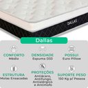 Ver imagem 2 de Cama Box Baú King e Colchão Dallas Molas V-store 193x203x20 Branco