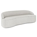 Ver imagem 1 de Sofá 4 Lugares para Sala de Estar Living 230cm Theo D06 Bouclê Creme - Mpozenato