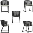 Ver imagem 5 de Mesa com 4 Cadeiras e Noronha Estofado 3 Trama Original Preto