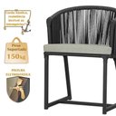Ver imagem 4 de Mesa com 4 Cadeiras e Noronha Estofado 3 Trama Original Preto