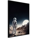 Ver imagem 7 de Quadro Decorativo Astronauta e Lua Moldura Cx Alta 40x60 Arte na Arte Moldura Preta