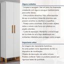 Ver imagem 2 de Armário Multiuso Goiânia 2 Portas 4 Prateleiras MDP 60cm Branco Kaiki Móveis