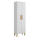 Ver imagem 1 de Armário Multiuso Goiânia 2 Portas 4 Prateleiras MDP 60cm Branco Kaiki Móveis