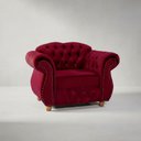 Ver imagem 1 de Poltrona Chesterfield Merlô Veludo:Bordô