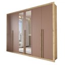 Ver imagem 3 de Guarda-roupa Casal Severo 6 Portas 6 Gavetas com Espelho - Panorama Móveis