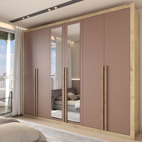 Guarda-roupa Casal Severo 6 Portas 6 Gavetas com Espelho - Panorama Móveis