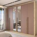 Ver imagem 1 de Guarda-roupa Casal Severo 6 Portas 6 Gavetas com Espelho - Panorama Móveis