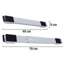 Ver imagem 7 de Kit 2 Suportes para Mover máquina de lavar geladeira móveis