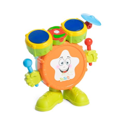 Baby Batera Tateti Som Luz Educativa Musical Bebê 1 Ano