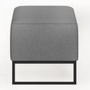 Ver imagem 6 de Puff Decorativo Para Sala de Estar Cléo W01 Base de Ferro 90 cm Linho Cinza - Lyam Decor