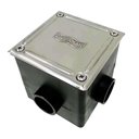 Ver imagem 2 de Caixa de Passagem Tampa Inox Piscinas 11x14cm 2 Uni Sodramar