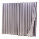 Ver imagem 2 de Cortina Oxford com linho 4,00x2,80 Para Trilho Suíço:Cinza