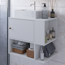 Ver imagem 2 de Gabinete para Banheiro Suspenso Branco da Beauty