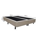 Ver imagem 4 de Base Box para Cama Casal King 192x203cm Bipartido Liz S05 Corano Bege - Mpozenato