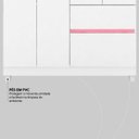 Ver imagem 3 de Guarda Roupa Solteiro 4 Portas e 2 Gavetas Lótus- Branco/rosa/branco