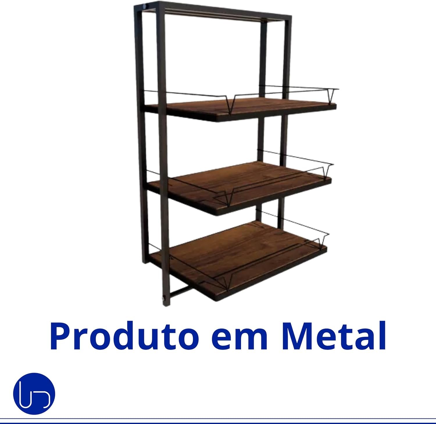 Prateleira Porta Temperos Parede Cozinha Organização Design Sofisticado Preto Fosco Aço Alta Durabil - 7