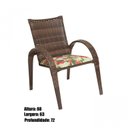 Ver imagem 4 de Kit 2 Cadeiras Laura 1 Lugar Marrom/Argila