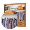 Ver imagem 6 de Guarda-roupa Casal Genova 6 Portas 4 Gavetas Cinamomo - Carioca Móveis
