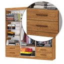 Ver imagem 5 de Guarda-roupa Casal Genova 6 Portas 4 Gavetas Cinamomo - Carioca Móveis