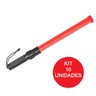 Bastao sinalizador KIT 10 UNIDADES Luz Grande fluorescente lanterna sinal emergencia Transito Manobr - 1