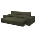 Ver imagem 5 de Sofá Decorativo Barbosa 3 Lugares Sala de Estar 250cm Reclinável e Retrátil Couro Fendi G88 - Gran B