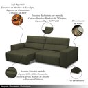 Ver imagem 3 de Sofá Decorativo Barbosa 3 Lugares Sala de Estar 250cm Reclinável e Retrátil Couro Fendi G88 - Gran B
