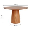 Ver imagem 6 de Mesa Redonda 100cm para Sala de Jantar Base Central Cone