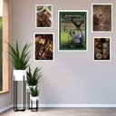 Ver imagem 2 de Kit 5 Quadros Tênis Vintage - Paisagem:madeira Branca