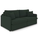 Ver imagem 1 de Sofá Cama Retrátil para Sala de Estar 174cm Una K01 Veludo Verde Musgo - Lyam Decor
