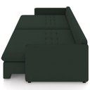 Ver imagem 6 de Sofá Cama Retrátil para Sala de Estar 174cm Una K01 Veludo Verde Musgo - Lyam Decor