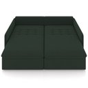 Ver imagem 3 de Sofá Cama Retrátil para Sala de Estar 174cm Una K01 Veludo Verde Musgo - Lyam Decor