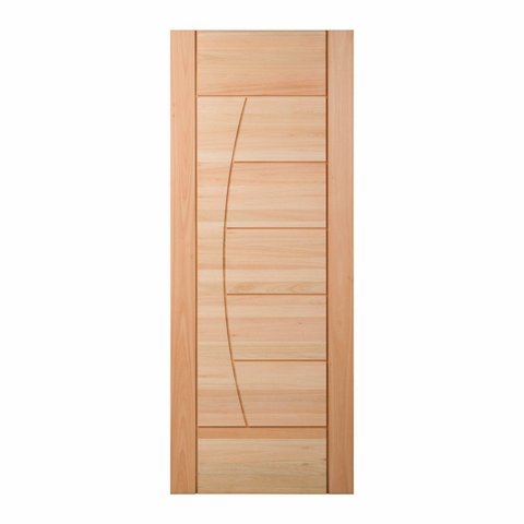 Folha de Porta Maciça em Eucalipto Acabamento Natural 210x80cm PM78 Solar Cruzeiro Portas