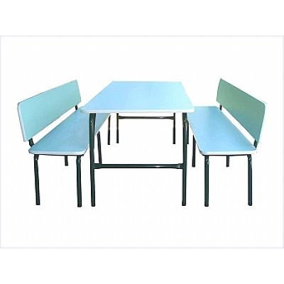 Mesa de Refeitório Adulto com encosto Dimovesc ref16 6 Lugares