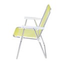 Ver imagem 3 de Cadeira Alta Alumínio Polietileno Amarela Neon Mor
