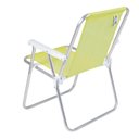 Ver imagem 4 de Cadeira Alta Alumínio Polietileno Amarela Neon Mor