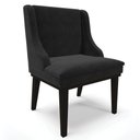 Ver imagem 3 de Kit 6 Cadeiras Estofadas Para Sala De Jantar Base Fixa De Madeira Preto Lia Suede Preto - Ibiza