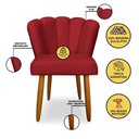 Ver imagem 2 de Kit 02 Cadeiras para Mesa de Jantar Flor Pés Palito - Balaqui Decor Cor:vermelho