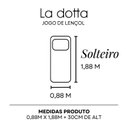 Ver imagem 3 de Jogo Lençol Solteiro 2 Peças 100% Algodão Mel La Dotta