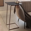 Ver imagem 2 de Mesa Apoio Lateral para Sofá Atenas Pé Café:Laca Concreto