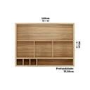 Ver imagem 3 de Armário Aéreo de Cozinha 120cm 2 Portas Basculantes e Vidro Reflecta 100% Mdf Syrah Móveis