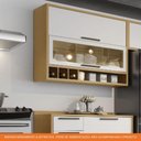 Ver imagem 5 de Armário Aéreo de Cozinha 120cm 2 Portas Basculantes e Vidro Reflecta 100% Mdf Syrah Móveis