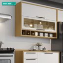 Ver imagem 2 de Armário Aéreo de Cozinha 120cm 2 Portas Basculantes e Vidro Reflecta 100% Mdf Syrah Móveis