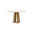 Ver imagem 6 de Conjunto Sala de Jantar Mesa Lisa 120cm com Tampo MDF e Vidro Redonda 4 Cadeiras Lily