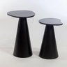 Conjunto de Duas Mesas Laterais Orgânica Ébano - 2