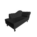Ver imagem 4 de Recamier Decorativo Divã Amsterdã 147cm Lado Esquerdo Couro Preto